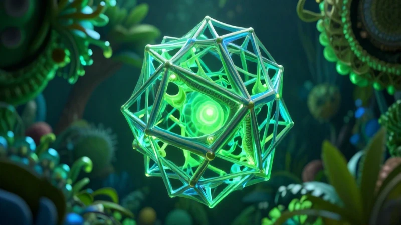 Limitación: Definición y Concepto Esencial Explicado 3 Estructura biológica brillante en marco cristalino