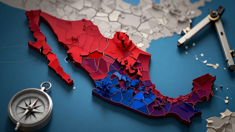 Mapa dinámico de límites mexicanos vibrantes