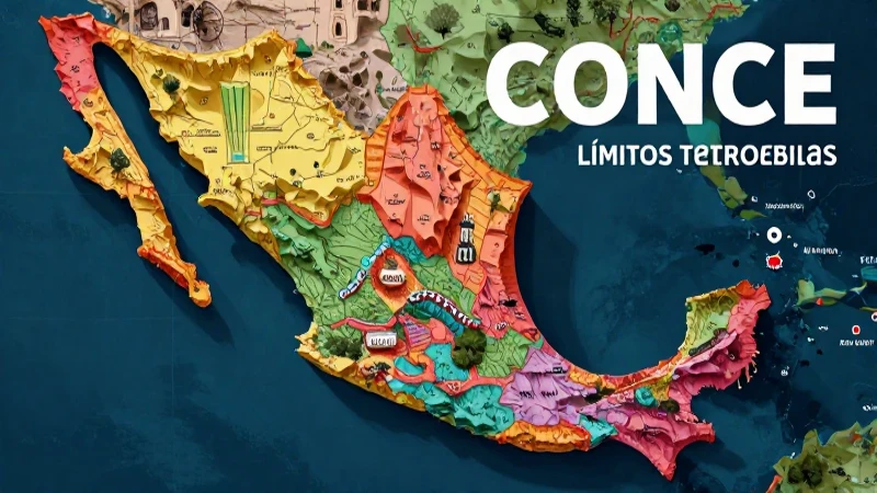 Mapa preciso de los límites territoriales mexicanos