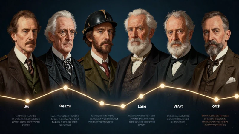 Diagramación detallada de la línea de tiempo de la Segunda Guerra