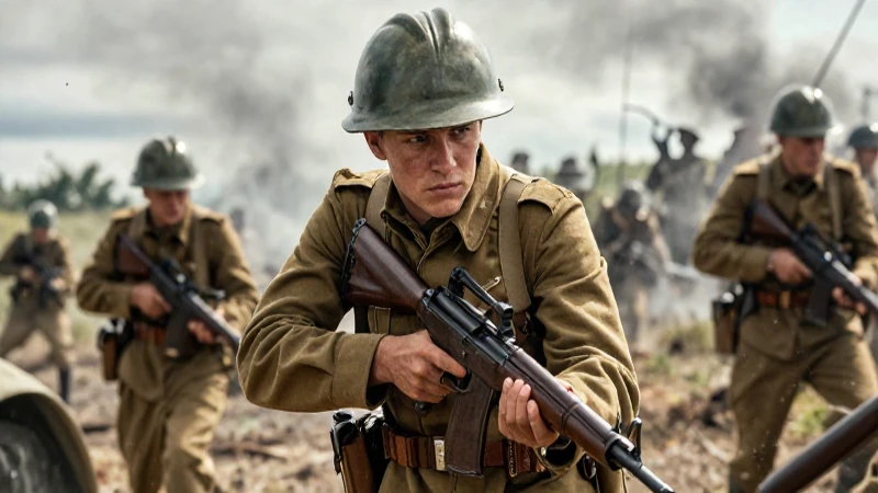 Soldado americano decidido en la Primera Guerra Mundial