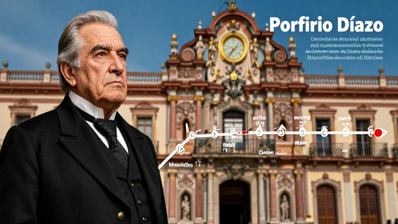 Línea del tiempo del Porfiriato: hechos clave y eventos 3 Retrato histórico detallado de Porfirio Díaz