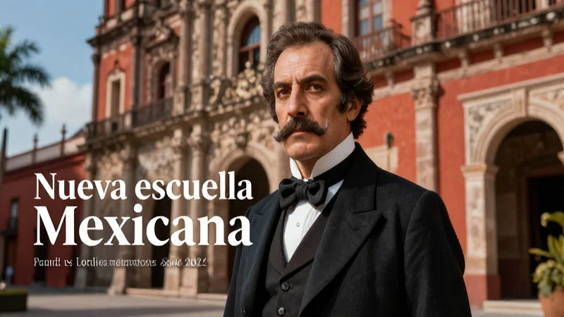 Retrato detallado de intelectual mexicano del siglo XIX