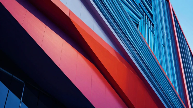 Aprende a utilizar líneas oblicuas en decoración y diseño para añadir arte y elegancia 3 Geometría arquitectónica dinámica y vibrante