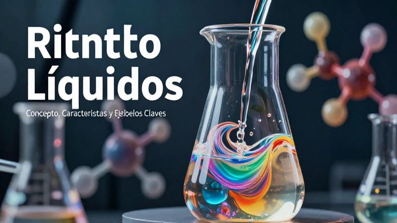 Líquidos: Concepto, Características y Ejemplos Clave 7 Visualización premium de la química de líquidos