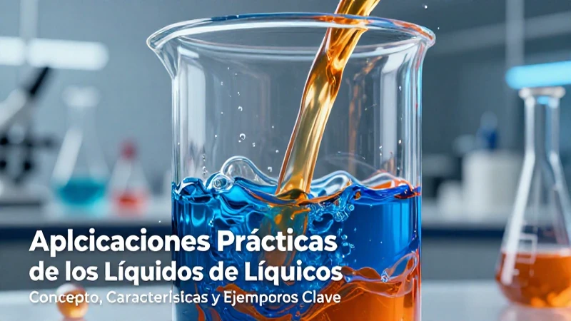 Líquidos: Concepto, Características y Ejemplos Clave 5 Líquidos interactúan visualmente en un entorno educativo