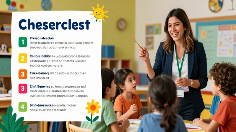 Lista de Cotejo: Formato y Uso en Evaluación Preescolar 6 Maestra y niños colaborando bajo NEM