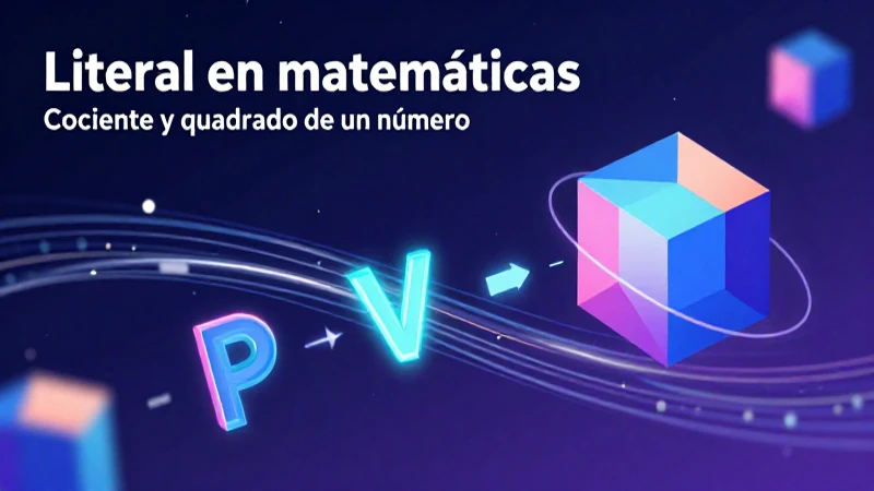 Ilustración matemática dinámica de divisiones y potencias