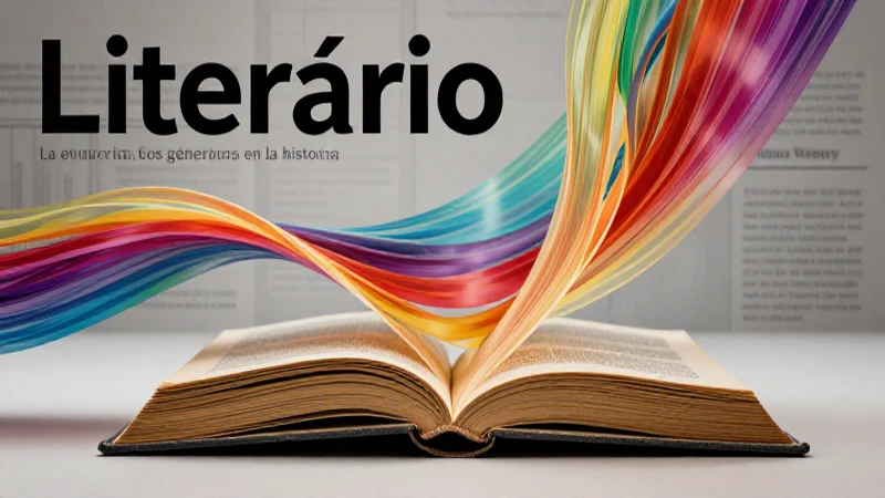 Evolución y clasificación de géneros literarios
