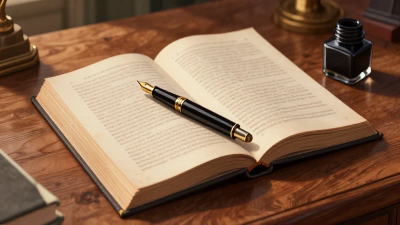 Escena elegante de escritorio vintage profesional