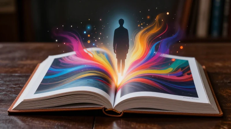 Cómo explorar la narrativa de la literatura latinoamericana 4 Libro y protagonista en contraste vibrante
