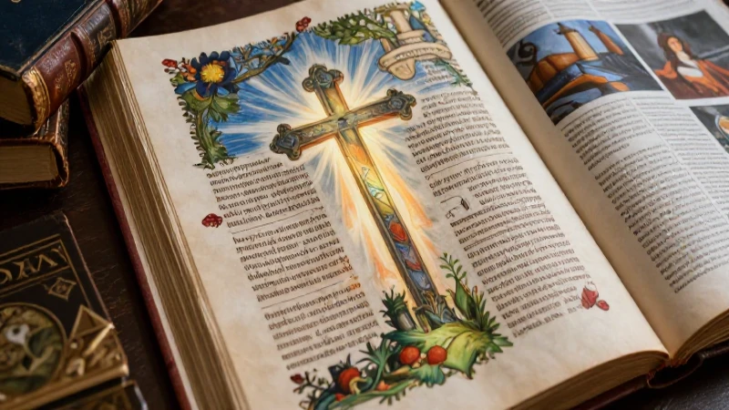 Manuscrito detallado con luz etérea y tomas dramáticas