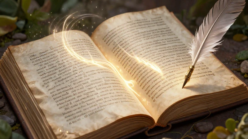 Libro antiguo mágico, detallado y profesional