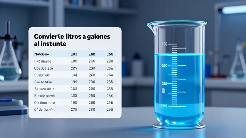 Conversión rápida de litros a galones