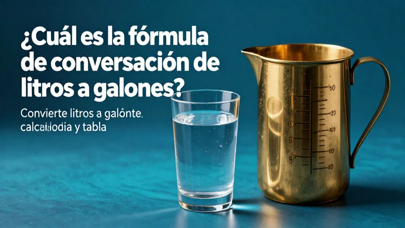 Ilustración educativa 3D de conversión de medida