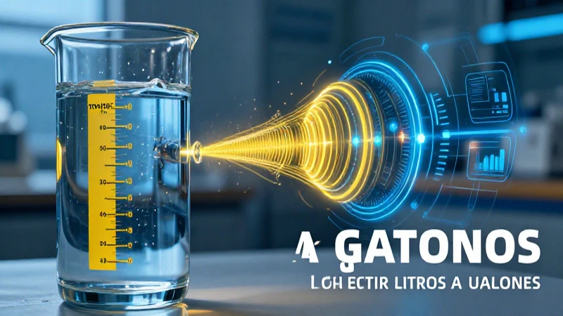 Guía visual para convertir litros a galones
