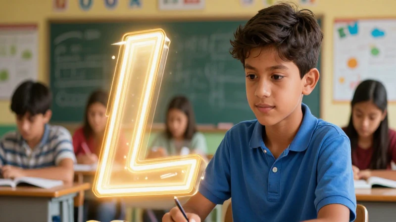Joven estudiante mexicano en entorno educativo vibrante