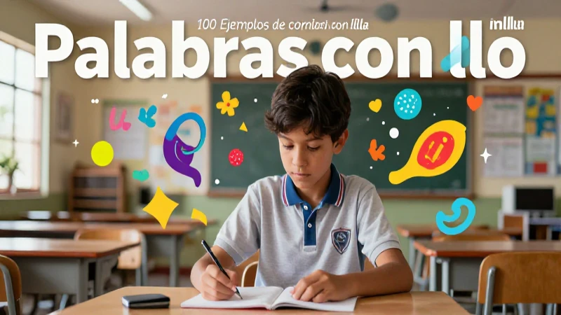 Estudiante creativo estudia palabras mexicanas