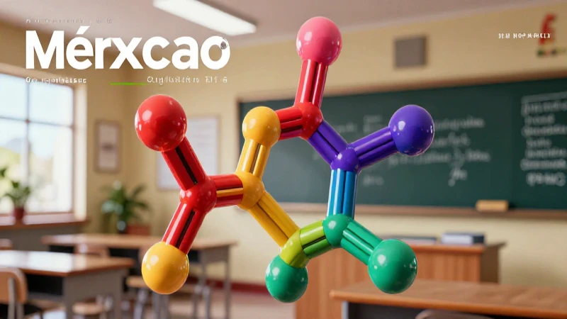 Estilo moderno de revista educativa sobre química