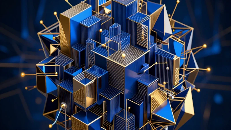 Diseño educativo moderno con estética académica y detalles geométricos