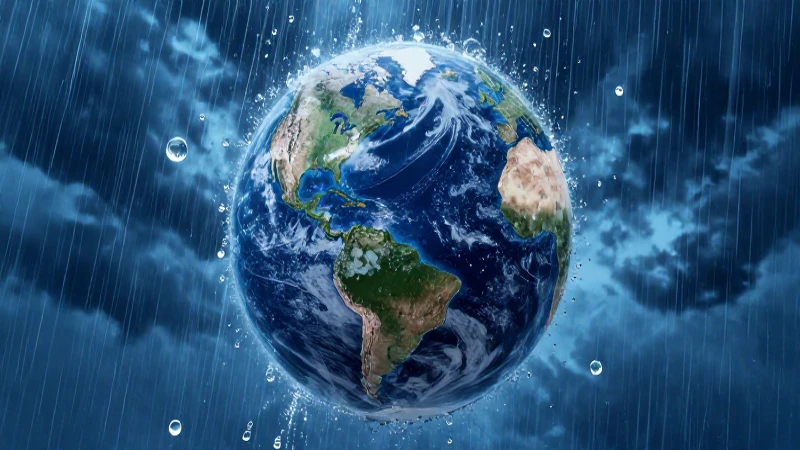 El agua llegó a la Tierra por lluvia