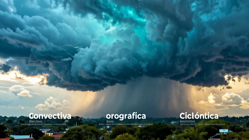 Tipos de lluvia: convectiva, orográfica y ciclónica