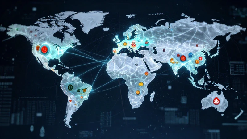 Mapa digital de red global y cultura mexicana