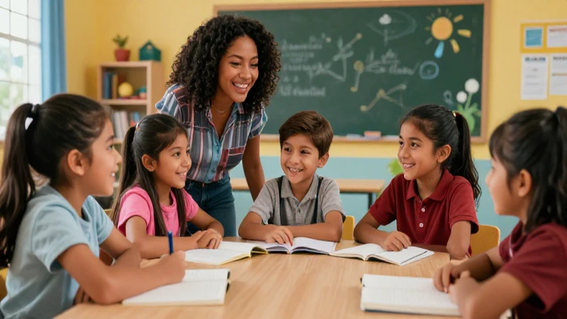 10 objetivos clave de la nueva escuela mexicana: ¡Revoluciona la educación ahora! 4 Niños mexicanos alegres aprendiendo en aula moderna