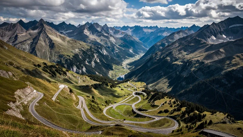 Vistas majestuosas de los Alpes suizos