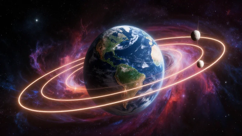 El Conoce estudio científico de los movimientos de la Tierra y la Luna 4 Ornamento orbital vibrante de Tierra y Luna