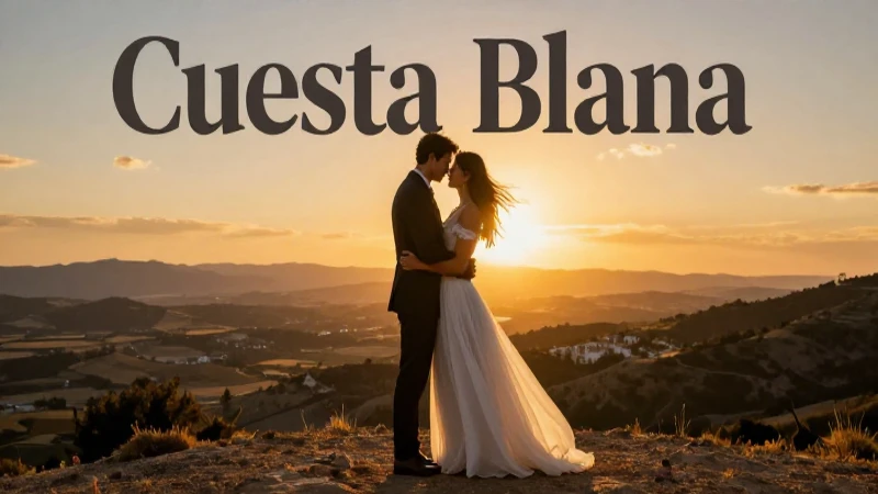 Conoce los secretos y romances de los novios de Cuesta Blanca 4 Pareja romántica en Cuesta Blanca al atardecer