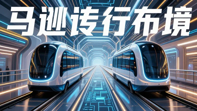 Futurista hub de transporte y tecnología
