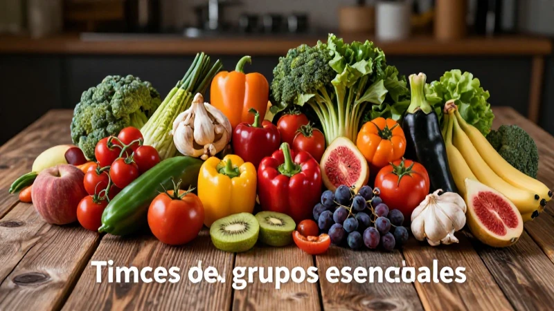 Conoce los tres grupos esenciales de alimentos
