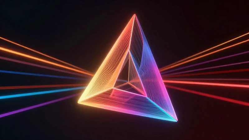 Conoce todo sobre los triángulos: tipos, propiedades y fórmulas 3 Triángulo geométrico 3D vibrante y moderno