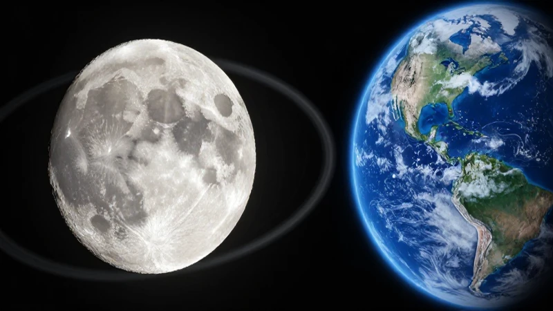 Luna: características, movimientos y fases explicadas 7 Visualización realista de Luna y Tierra en el espacio