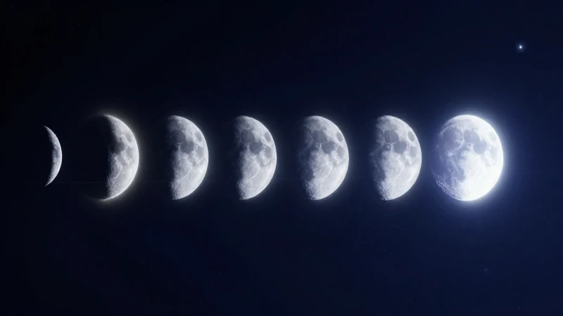 Luna: características, movimientos y fases explicadas 4 Visualización dinámica de fases lunares en espacio