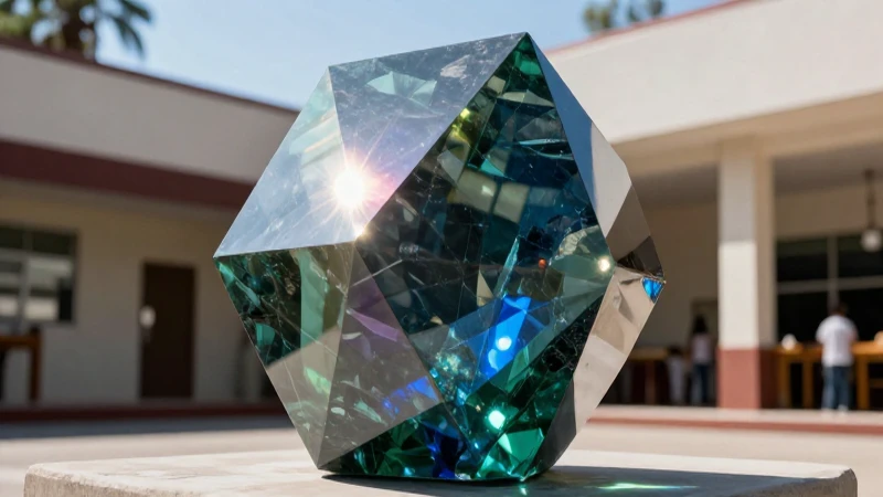 Lustros: Definición y Concepto de Este Período Temporal 4 Escultura de obsidiana moderna captura luz vibrante