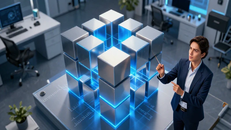 M cuadrados: Qué son y cómo se calculan m cuadrada 3 Ingeniero mexicano observa modelo cúbico holográfico