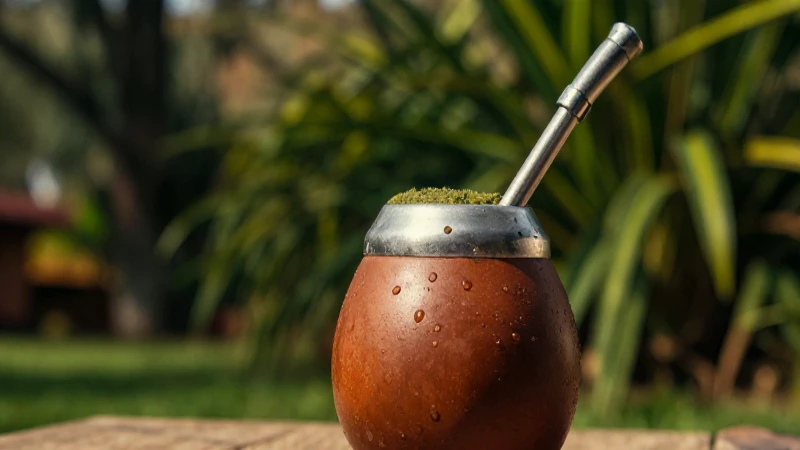 Ma Te: Historia, Beneficios y Cómo se Prepara Perfectamente 3 Mate en primer plano, luz vibrante, alta calidad