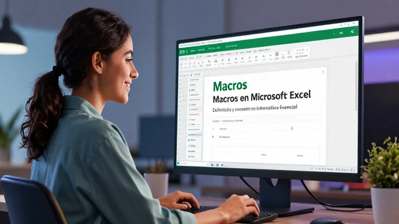 Macros de Excel: Conceptos y práctica esenciales