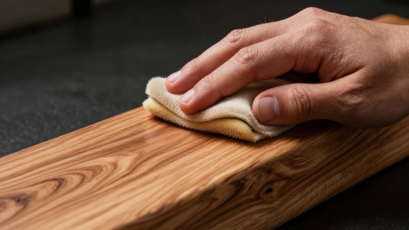 Cuidado de objetos de madera con grano natural y pulido