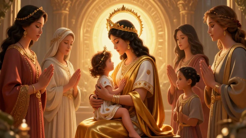 Maternidad religiosa: diversidad, simbolismo y luz divina