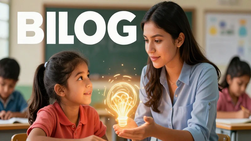 Maestra guía a un estudiante con luz cálida