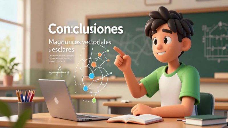 Conceptos vectoriales y escalares ilustrados