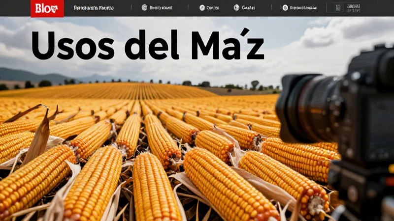 Maíz: usos, cultivo e historia