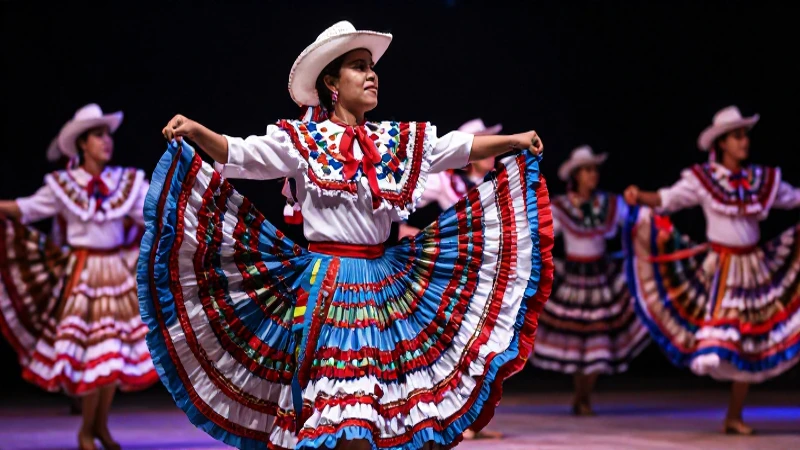 Danzante de Malambo en traje tradicional con iluminación dramática