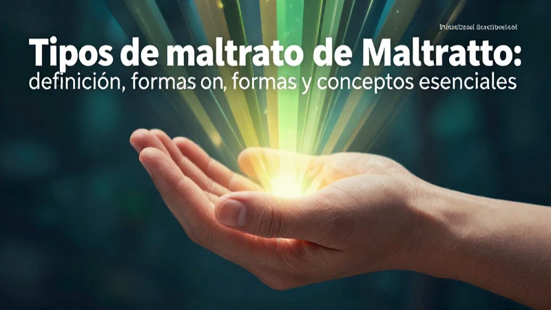 Maltrato: definición, formas y conceptos esenciales 4 El maltrato es definido por sus diversas formas y conceptos