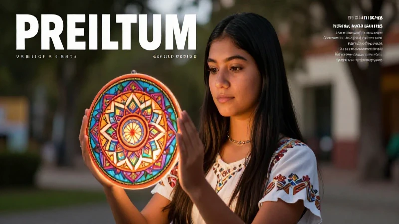 Qué es un mandala, sus tipos y beneficios terapéuticos 8 Estudiante con mandala geométrico brillante