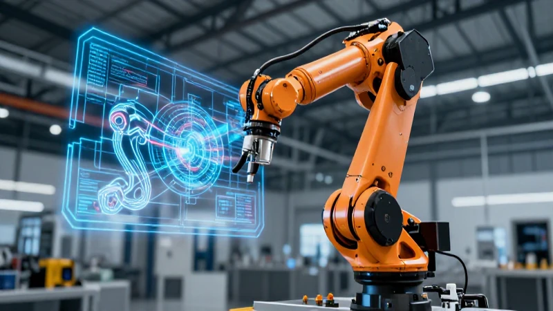 Industria Manufacturera: Qué es, Tipos y Sus Características 6 Robótica industrial detallada en fábrica moderna