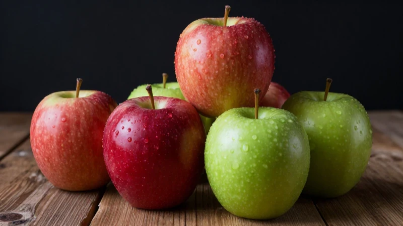 Manzana vibrante y colorida en estudio fotográfico